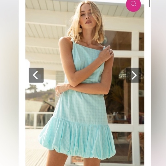 NWT Trina Turk Blue Mini Dress sz XS - Picture 2 of 5